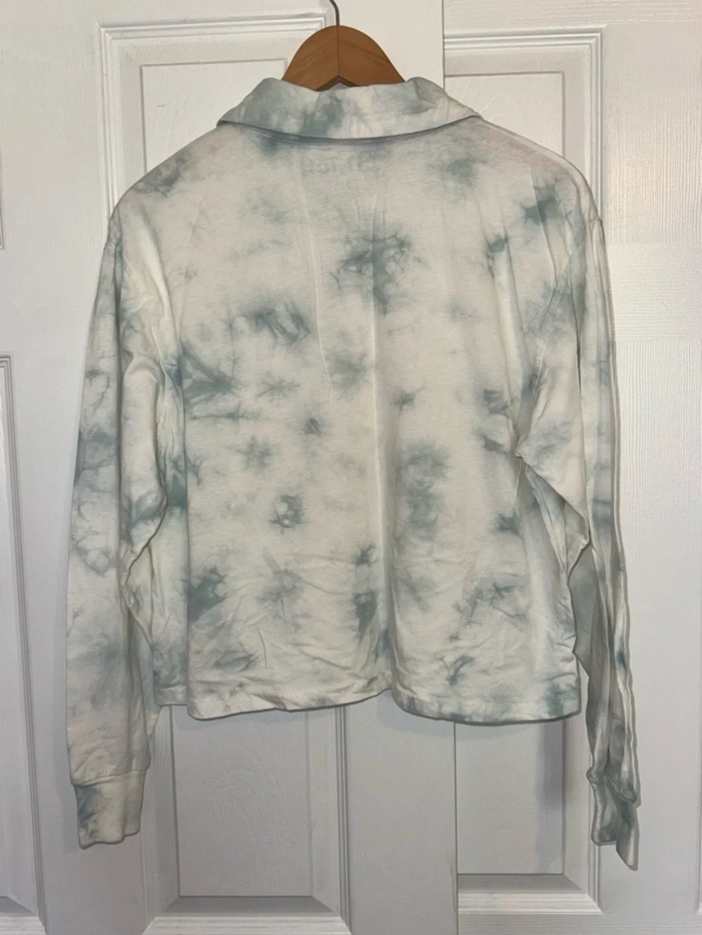 Disney Lilo & Stitch Tie Dye Long Sleeve Polo Shirt XL Cute Casual